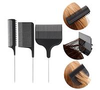Yinhing Ensemble de Peignes de Coiffure Professionnels, Peigne à Queue pour Coloration des Cheveux, Teinture, Mèches, Tissage, Coupe, Outils de Salon, Usage Domestique et en Salon,
