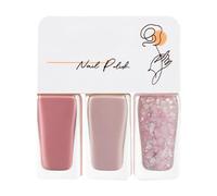 Yinhing Ensemble de Vernis à Ongles à Base D'eau, Couleur Vive et Délicate, Facile à Décoller, Séchage Rapide, sans Odeur Irritante, Séchage Rapide avec Apprêt et Couche de Finition (T14)