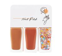 Yinhing Ensemble de Vernis à Ongles à Base D'eau, Couleur Vive et Délicate, Facile à Décoller, Séchage Rapide, sans Odeur Irritante, Séchage Rapide avec Apprêt et Couche de Finition (T07)