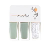 Yinhing Ensemble de Vernis à Ongles à Base D'eau, Couleur Vive et Délicate, Facile à Décoller, Séchage Rapide, sans Odeur Irritante, Séchage Rapide avec Apprêt et Couche de Finition (T17)