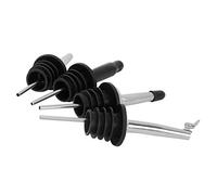 Yinhing Ensemble de Verseurs en Acier Inoxydable 304, 4 Pièces, Becs Verseurs d'alcool avec Conception en Arc, Joint Ergonomique pour Verser, pour les, les Restaurants, à Usage Domestique