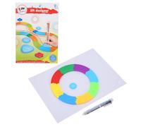 Yinhing Ensemble d'outils de Peinture Artistique, Kit de Modèles de Règle de Dessin en Spirale pour le Dessin, l'artisanat et les Projets éducatifs pour Enfants, Fournitures de Papeterie Amusantes