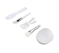 Yinhing Ensemble D'outils pour Masque Facial DIY, Bol de Mélange avec Brosse en Silicone avec Spatule et Cuillère à Mesurer, pour Mélanger les Masques Faciaux et les Produits de Soins
