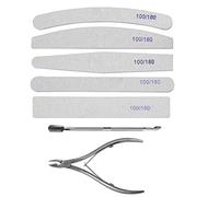 Yinhing Ensemble d'outils Professionnels de Manucure et de Pédicure pour Nail Art, avec Limes éponge de Ponçage des Ongles de qualité Supérieure, Tampon et Polissoir de Haute qualité pour une
