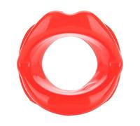 Yinhing Entraîneur de lèvres, appareil d'exercice oral, entraîneur de lèvres en silicone, lifting du visage, entraîneur de lèvres, tendeur de muscles de la bouche, outil anti-rides (rouge)