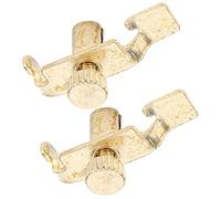 Yinhing Erhu Fine Tuner, Erhu String Adjuctrs Instruments Accessoires 2PCS Clips de Métal Professionnels Tune de Corde Adjustateur Adjustateur Mardware Tool pour et Huqin, Gloden