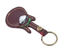 Yinhing Étui de Choix de Guitare, Sac de Guitare Sac de personnalisé Holder en Cuir Choix de Coque de Holders Guitar Pick Pick pour Guitariste Musicien Birthday (Brown)