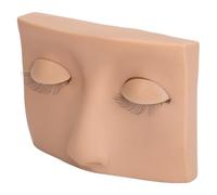 Yinhing Extension de Cils Mannequin Tête Lash Pratique Visage avec 3 Cils Amovibles Paupières pour la Pratique du Maquillage (couleur de peau)