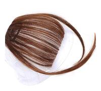 Yinhing Extensions de Cheveux à Frange en Fibre Haute Température pour Femmes, Postiches à Franges avec Branches élégantes pour des Relookings élégants et des Coiffures Polyvalentes (brun clair)