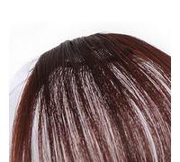 Yinhing Extensions de Cheveux à Frange en Fibre Haute Température pour Femmes, Postiches à Franges avec Branches élégantes pour des Relookings élégants et des Coiffures Polyvalentes (Marron foncé)