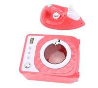 Yinhing Faire Semblant de Linge Ensemble Laveuse à Piles Planche à Repasser et Accessoires Jouet de Jeu de Rôle éducatif Amusant pour Les Enfants Améliorant l'imagination, la créativité et Les