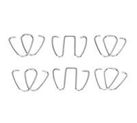 Yinhing Fixateur de Fil D'ongle incarné, Outil de Récupération, Correcteur D'oignon pour Pédicure, Soin des Pieds, Correcteur D'ongles avec élastique en Fer, 6 Pièces de Différentes