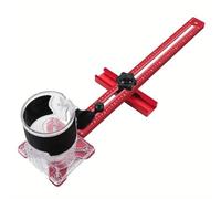 Yinhing Gabarit de Coupe Circulaire de Routeur, Support de Fraisage en Alliage d'aluminium, Support de Coupe à Dégagement Rapide pour le Travail du Bois, Localisateur de Fentes, Outil de Compatible