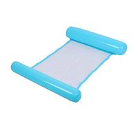 Yinhing Hamac Flottant Bleu de Lit Gonflable Portatif pour Le Matériel de PVC de Plage de Piscine avec la Conception Superbe de Preuve de flottabilité Chaise Flottante Légère Adaptée aux Voyages