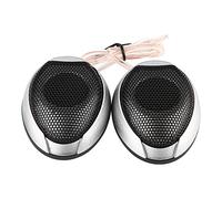 Yinhing Haut-Parleur de Voiture 10 W Haut-Parleur Rond Collant pour Automobile avec Base Adhésive Conception Compacte Son de Haute qualité pour Les Voyages en Voiture et Les Fêtes en () (Silver)