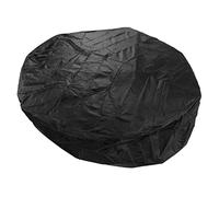 Yinhing Housse de Mobilier d'extérieur pour Baignoire Ronde 190 Cm, en Taffetas de Polyester argenté, 215 X 70 Cm, Pluie et Rayons pour Votre Espace café (Black)