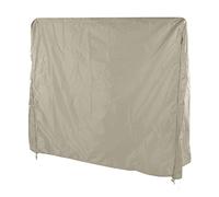 Yinhing Housse de Table de -Pong d'extérieur en Taffetas de Polyester Enduit d'argent 190 avec Fermeture éclair Beige 155x75x144cm