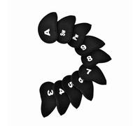 Yinhing Housses en Fer Néoprène, 10 Pièces, avec Identification des Chiffres et des Lettres, Couleur pour Une Organisation Facile sur Le Parcours (Black)