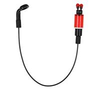 Yinhing Indicateur de Morsure de Pêche à la Carpe, Alarme Haute visibilité avec Clip de Tension, Chaîne en Acier Inoxydable, Idéal pour Les Amateurs de Pêche (Rouge)