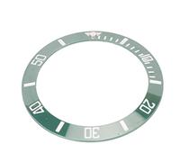 Yinhing Insert de Lunette de Montre en Céramique de 40mm, avec échelle Lumineuse Claire, Caractères Dorés au Dos, Lunette de Remplacement pour Amélioration (#3)