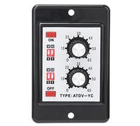 Yinhing Interrupteur de Commande de Relais de Minuterie Marche/arrêt ATDV YC 6S 60M, Temps de Retard élevé (DC24V)