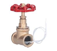 Yinhing Interrupteur de Lampe à Valve d'arrêt Vintage Steampunk / 2 Pouces, Design Rétro en Fer de Haute qualité avec Poignée Rouge Ergonomique, Idéal pour les Luminaires Domestiques