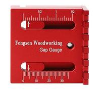 Yinhing Jauge d'écart pour le Travail du Bois, en Alliage d'aluminium, Mesure de la Profondeur, Règle en Dents de Scie pour Outil de Menuiserie pour les Concepteurs de Menuisiers