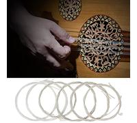 Yinhing Jeu de Cordes Oud en Alliage de Cuivre plaqué Argent en Nylon Transparent, 11 Cordes de Remplacement pour Musiciens Oud, Légères, Excellente qualité Sonore (11)