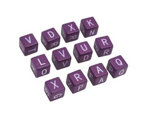 Yinhing Jeu de Dés de Lettres Anglaises 12 Pièces, Jeu de Mots Stratégique au Rythme Rapide avec Dés de Lettres Brouillées pour la Construction du Vocabulaire, Fête de Famille, Voyage