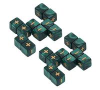 Yinhing Jeu de Dés Mathématiques 16 Mm, 20 Dés de Calcul avec Signes Plus Moins pour Enfants, Enseignement en pprentissage à Domicile et Jeux, en Plastique Gravés pour Une Pratique Facile