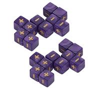 Yinhing Jeu de Dés Mathématiques 16 Mm, 20 Dés de Calcul avec Signes Plus Moins pour Enfants, Enseignement en pprentissage à Domicile et Jeux, en Plastique Gravés pour Une Pratique Facile
