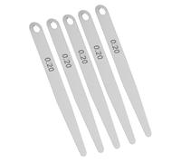 Yinhing Jeu de Jauges d'épaisseur en Acier Inoxydable, 5 Pièces, Outil de Mesure 0.2/0.3mm pour l'inspection du Soudage, Compact et (0.2)