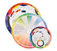 Yinhing Jeu de Roues de Couleurs Rotatives, 14cm, 23cm, 23.5cm, Roue de Guidage de Mélange de Couleurs avec Théorie des pour Artistes, Maquillage Permanent, Nail Art