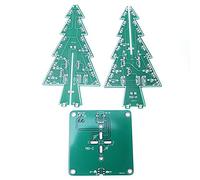 Yinhing Kit de Circuit électronique à Monter Soi-même pour Sapin de Noël à LED 3D, Projet de Carte PCB Amusant et éducatif pour Les Vacances de âges avec 16 LED Clignotantes (Kit de Bricolage