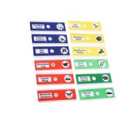 Yinhing Kit de Lames de Microscope Préparées par des Professionnels, 12 Lames en Plastique de Couleurs Mélangées avec des Spécimens de Plantes, de Fleurs et d'animaux pour l'éducation et (Mélanger