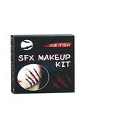 Yinhing Kit de Maquillage D'Halloween, Ensemble D'horreur Professionnel avec Cire de Peau, Faux Gel de Sang, Cicatrice, Pulvérisation D'eau, éponge à Gratter, Grattoir pour Fêtes,