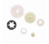 Yinhing Kit de Remplacement D'Engrenage de Moteur de Fenêtre de Voiture 6 Pièces, Engrenage Intermédiaire en Métal et Matériau ABS, avec Installation Professionnelle Recommandée, pour 3