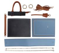 Yinhing Kit de Sac à Main à Crochet DIY, Sac à Main en Alliage à la Mode et en Faux Cuir, Kit d'artisanat Facile pour Adultes et Débutants, Présent pour les Amateurs d'artisanat (BLUE)