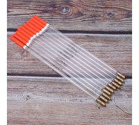 Yinhing Kit de Tubes de Flotteurs de Pêche en Plastique, 10 Pièces, Haute flottabilité, Couleurs Décolorées, pour la Pêche en Lac, en Rivière, en Glace, en Mer (3.0 Transparence)