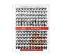 Yinhing Kit D'extension de Cils D Cluster Cils Individuels de qualité Supérieure pour un Look Vaporeux pour les Professionnels de la beauté DIY Application Facile pour le Volume et la Longueur