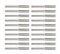 Yinhing Kit d'outils d'affûtage de Limes Rotatives, Affûteuse de Bavures, Embouts en Acier de 4mm pour Une Coupe Efficace et des Performances de Travail du Bois 20 Pièces (Silver #15)