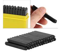 Yinhing Kit d'outils d'artisanat de Tampon en Métal de Poinçon 'alphabet en Acier au Carbone de 3 Mm avec étui Robuste pour les Projets de Bricolage, les Cadeaux et les œuvres 'art Personnalisés