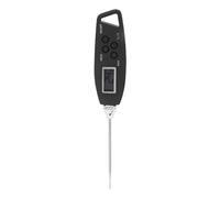 Yinhing Lecture Numérique des Aliments et de la Viande avec écran LCD rétroéclairé IPX5, Couvercle de Sonde à Crochet Magnétique pour Griller, Cuisson, Cuisson Celsius/Fahrenheit Commutable (BLACK)
