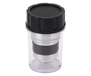 Yinhing Lentille d'objectif de Microscope 100X, Remplacement Professionnel de Taille RMS pour la Recherche sur la Science des Matériaux, Alliage d'aluminium en Laiton pour Une clarté Supérieure