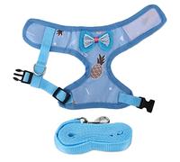 Yinhing Ligue DE Poulet, Harnais DE Poulet Strape RÉGLABLE ENTRAÎNEUR TRACLOOR TRACLACE Corde Hauts Mesh TRACING ET Lea LEAS DUCH Duct pour POULEUR Dub DIAN GOOS Pet Animaux Compagnie (S Ananas Bleu)