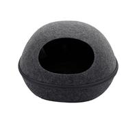 Yinhing Lit Grotte Confortable pour Chat en Peluche pour Chats Chatons, Abri Doux et Chaud pour Amis à Fourrure, Lieu de Repos élégant pour Animaux d'intérieur pour la Sieste et la Détente (Grey)