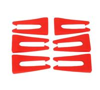 Yinhing Lot de 6 Verrous de Bouton de Cuisinière en Silicone pour la Maison, la Cuisine, Mécanisme de Verrouillage à l'épreuve des Enfants, Conception de Couleur Rouge, Installation Facile, Empêche