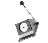 Yinhing Machine à Badges Ronds de 58mm, Coupe-badge en Acier Inoxydable avec Poignée de Bras, Outil de Poinçonnage Facile à Utiliser pour les Cartes en Cuir et PVC (75mm)