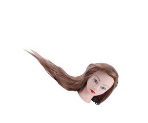 Yinhing Mannequin 100 pour Cent de Vrais Cheveux 100 Vrais Mannequin de 65 Cm avec des Cheveux pour la Formation en Cosmétologie, Poupée de Pratique de Coiffure, de Cosmétologie pour Coiffeurs,