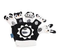 Yinhing Marionnette à Main Hochet Adorable Jouet Interactif d'éducation Précoce pour Bébés de 0 à 3 Ans Marionnettes à Main Engageantes Poupée Hochet pour Nourrissons et Développement